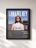 #noir Tableau de l'album Born To Die de Lana Del Rey, cadre noir, imprimé et encadré en France