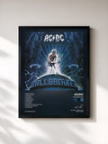 #noir Tableau de l'album Ballbreaker de AC/DC, cadre noir, imprimé et encadré en France