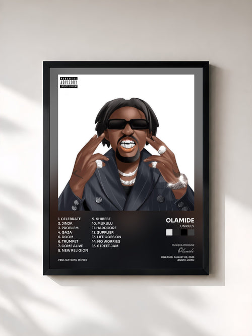 Olamide · Unruly — Stampa incorniciata