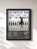 #noir The Happiest Man in the World OST von Jake Bugg als gerahmter Kunstdruck, schwarzer Rahmen, gedruckt und gerahmt in Frankreich