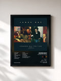 #noir Changes All The Time (Deluxe) de James Bay en lámina enmarcada, marco negro, impresa y enmarcada en Francia