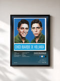 #noir Tableau de l'album Chico Buarque de Hollanda de Chico Buarque, cadre noir, imprimé et encadré en France